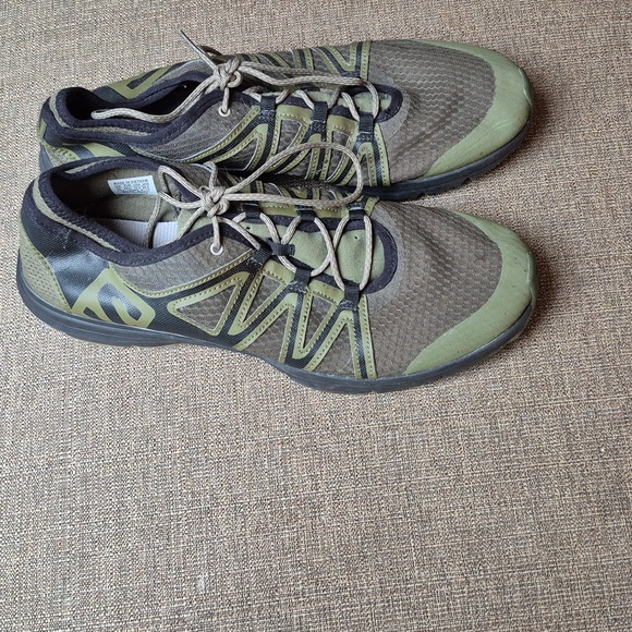 Salomon Men's Olive and Black Athletic Shoes - Picture 5 of 6